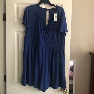 Torrid Blue Romper